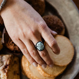 Blue Moon Ring - size 6.5