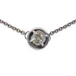 montana sapphire minimalist necklace