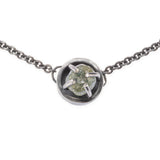 montana sapphire minimalist necklace