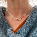 Alizarin Crimson and Lemon Yellow Necklace