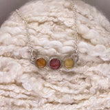 Alizarin Crimson and Lemon Yellow Necklace