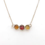 Alizarin Crimson and Lemon Yellow Necklace