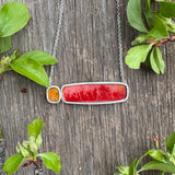 Cadmium Red and Yellow Necklace