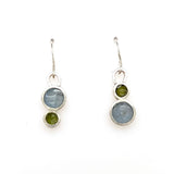 Cerulean Blue and Sap Green Dangles