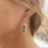 Cerulean Blue and Sap Green Dangles