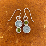 Cerulean Blue and Sap Green Dangles