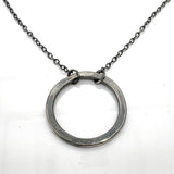 Simple Forged Ring Necklace