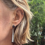 Modigliani Earrings with Kenya Sapphires