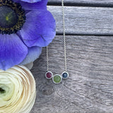 Simple, feminine, three - colors pendant