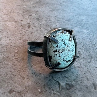 Blue Moon Ring - size 6.5