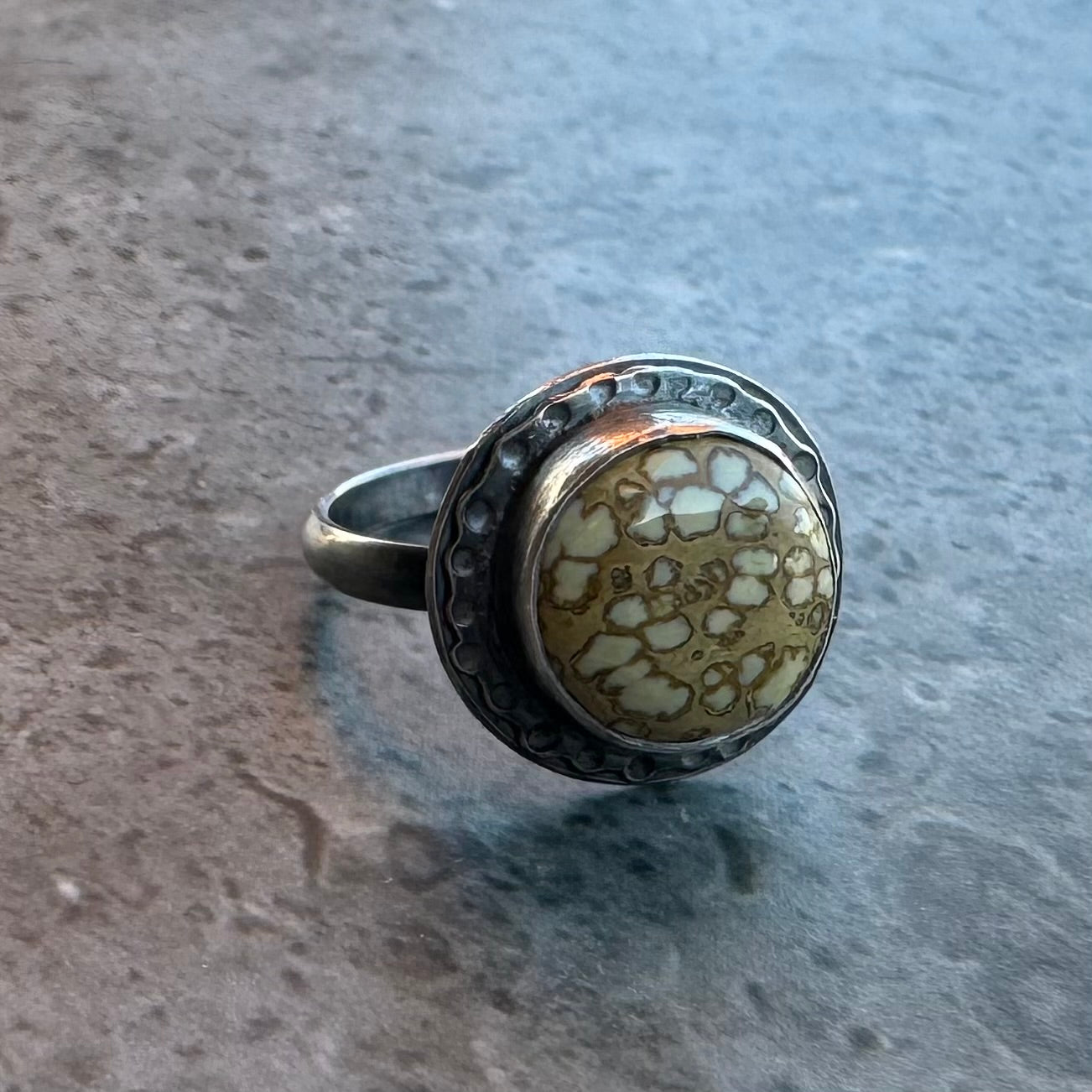 Agua Oro Turquoise Ring - Size 7