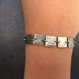 Linked Squares Bracelet