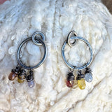 Sapphire Hoop Earrings