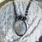 Dendritic Quartz Necklace - Oval