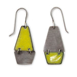 enamel and sterling silver earrings