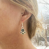 Indigo Flower Earrings