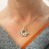 Indigo Flower Necklace