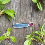 Indigo and Alizarin Crimson Necklace