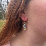 Indigo and Sap Green Dangles