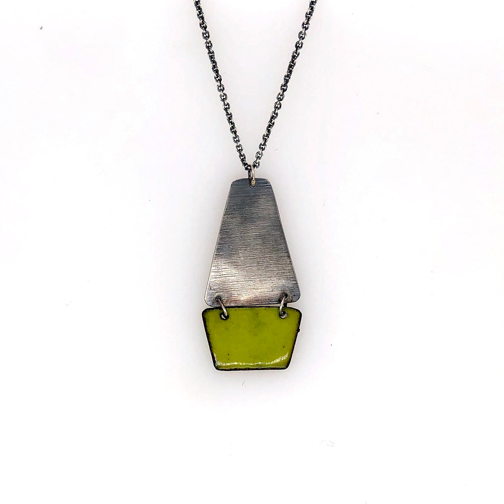 Kite Necklace in Bitter Green