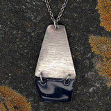 Kite Necklace in Blue Black