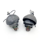 Millie Earrings with Watermelon Tourmaline Crystals