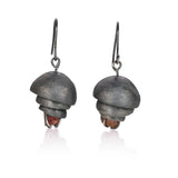 Millie Earrings with Watermelon Tourmaline Crystals