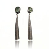 Modigliani Earrings with Aquamarine