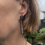 Modigliani Earrings with Aquamarine