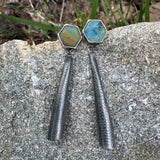 Modigliani Earrings with Opals