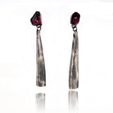 Modigliani Earrings with Garnets