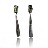 Modigliani Earrings with Faceted Peridot