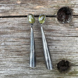 Modigliani Earrings with Faceted Sphene