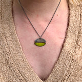 Pac-Man Necklace in Bitter Green