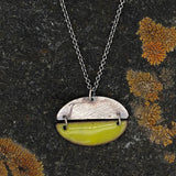 Pac-Man Necklace in Bitter Green