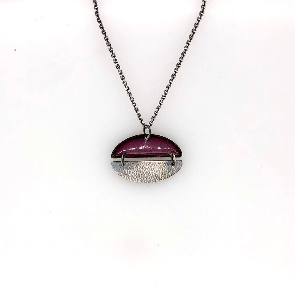 Pac-Man Necklace in Orchid