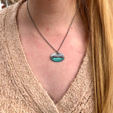 Pac-Man Necklace in Seafoam