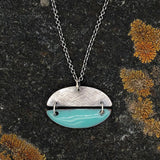 Pac-Man Necklace in Seafoam