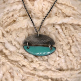 Pac-Man Necklace in Seafoam
