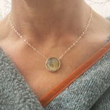 Payne's Gray and Naples Yellow Necklace