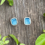 Phthalo Blue Square Posts