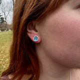 Phthalo Blue Square Posts