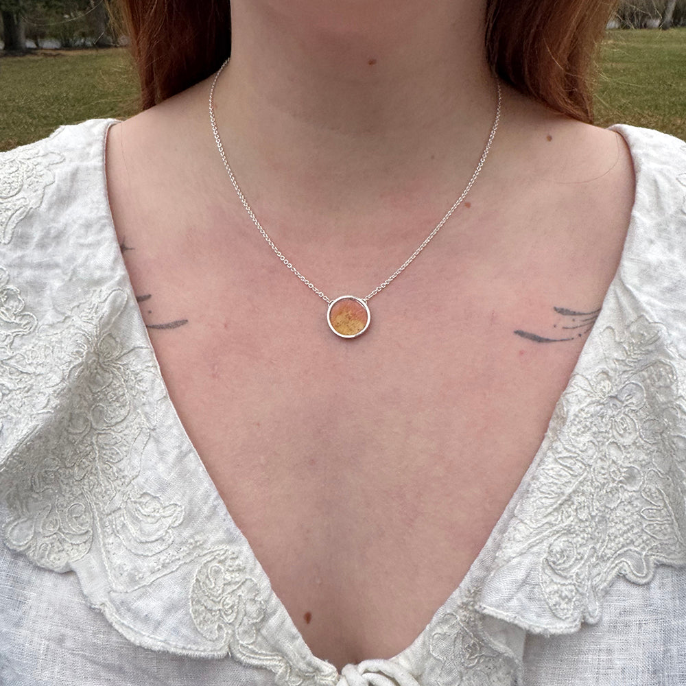 Yellow Ochre, Rose Madder, and Lemon Yellow Necklace