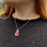 Rose Madder Hinge Necklace