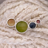 Sap Green, Lemon Yellow, Indigo Blue and Rose Madder Necklace