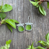 Sap Green Hinge Earrings