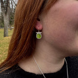 Sap Green Hinge Earrings
