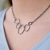 Boulders Necklace with Hand-crafted Chain