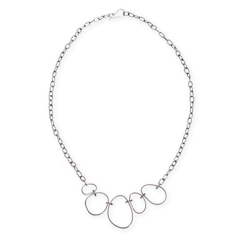 Boulders Necklace with Hand-crafted Chain