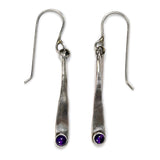 Silver Wedges with Gemstones